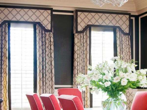 plantation shutters with side drapes