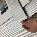 pleated blind fabric for caravan blinds