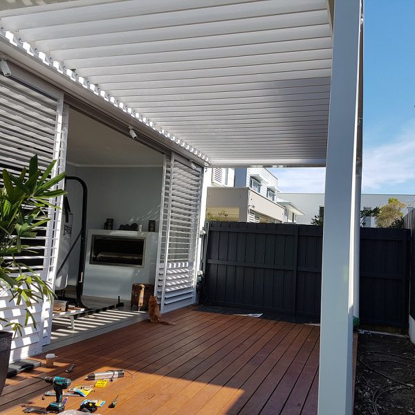 louvered roof