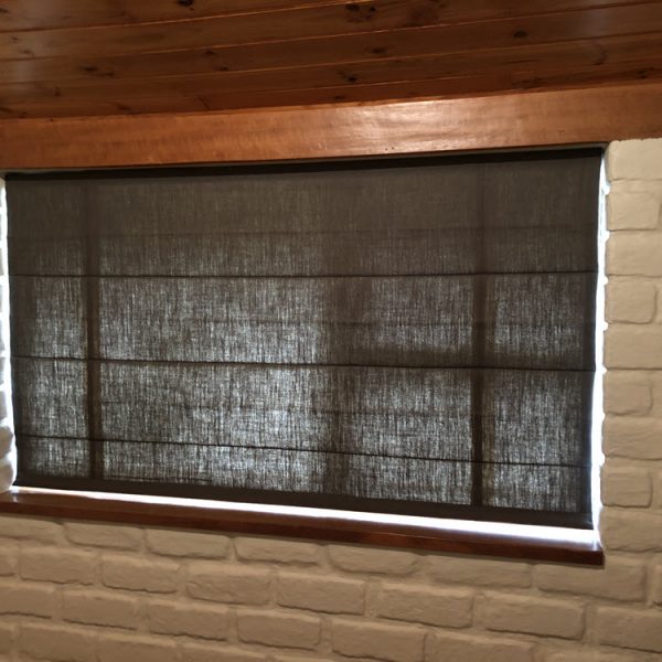 linen roman blinds