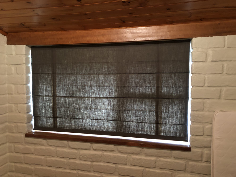 linen roman blinds